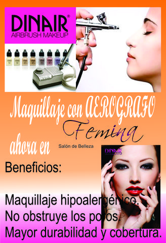MAQUILLAJE CON AEROGRAFO